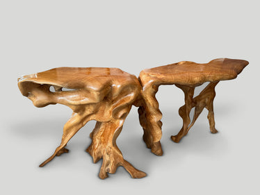 Monumental Sculptural Console Table