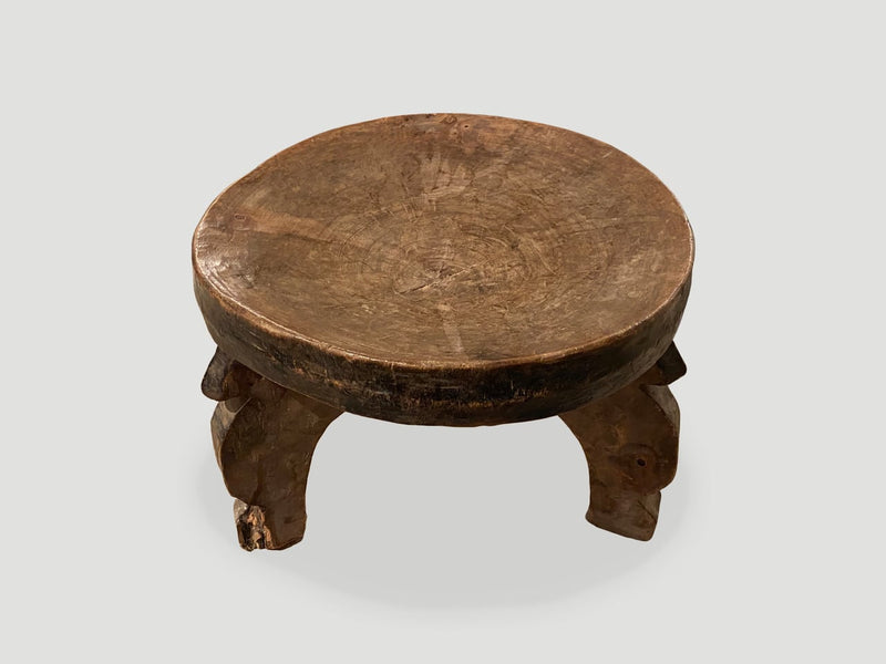 Antique African Tray Side Table or Bowl