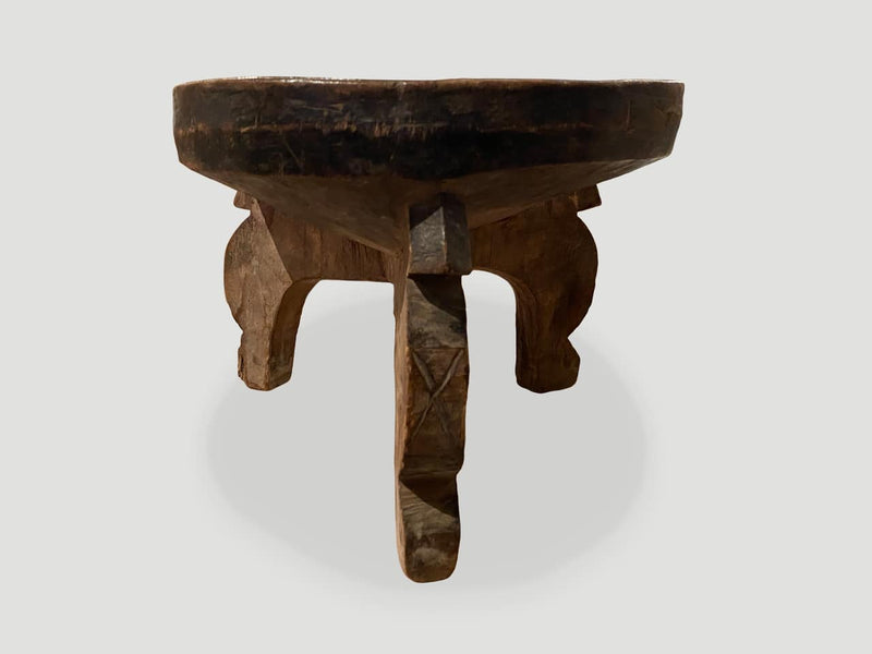Antique African Tray Side Table or Bowl