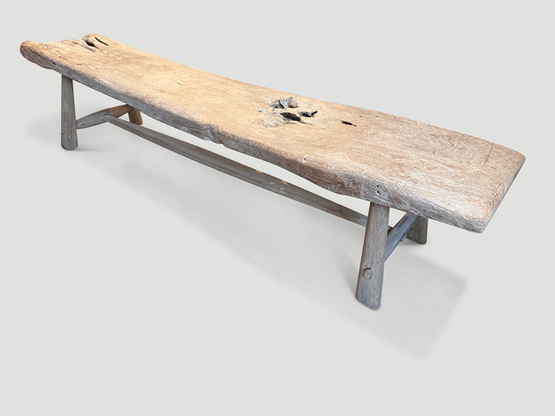 Minimalist Organic Wood Bench