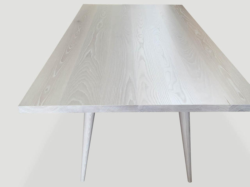 Bleached Ash Wood Dining Table