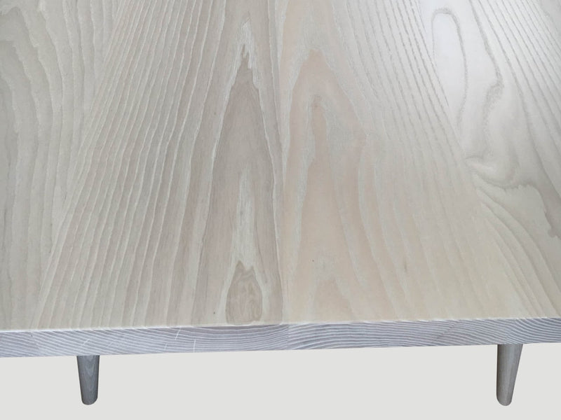 Bleached Ash Wood Dining Table