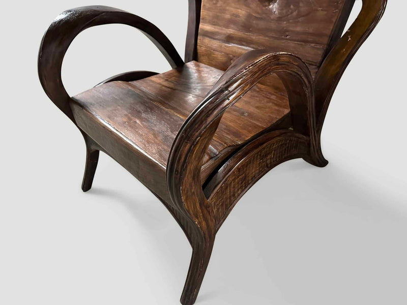 Sculptural Antique Arm Chair