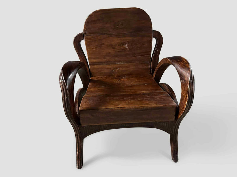Sculptural Antique Arm Chair
