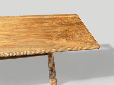 Mid Century Couture Hand Carved Dining Table or Console