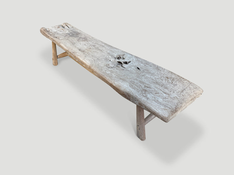 Minimalist Organic Wood Bench