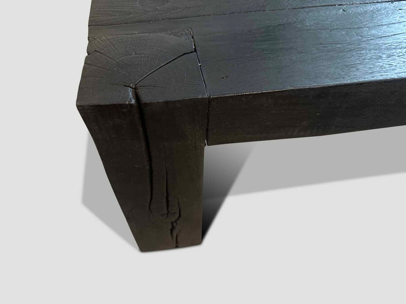Impressive Minimalist Charred Coffee Table