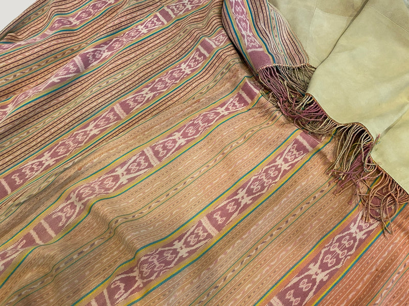 Antique Textile Backed in Suede