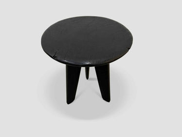 Mid Century Couture Espresso Stained Side Table