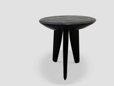 Mid Century Couture Espresso Stained Side Table