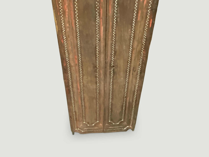 Antique Temple Door with Shell Inlay