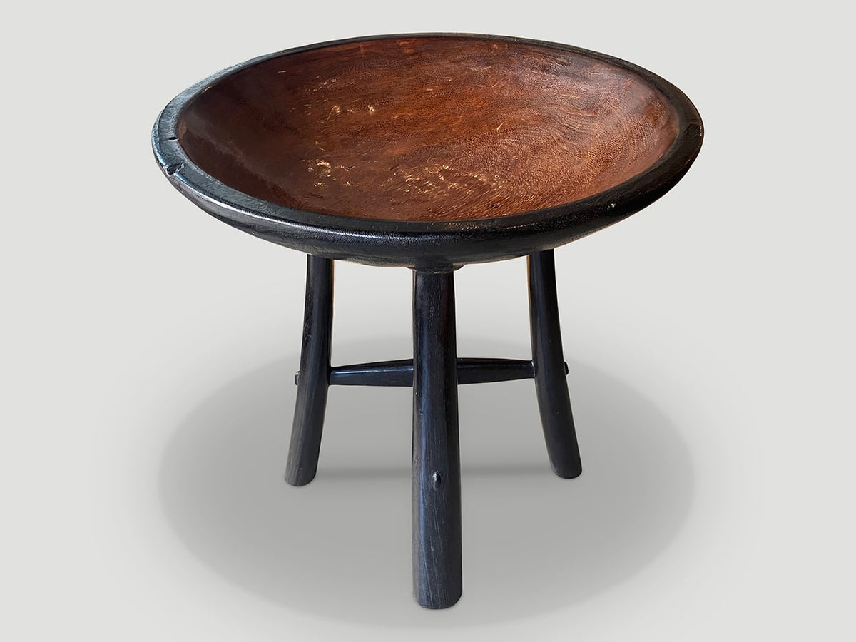 Mid Century Couture Two Tone Side Table