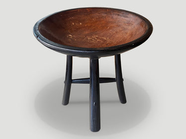 Mid Century Couture Two Tone Side Table