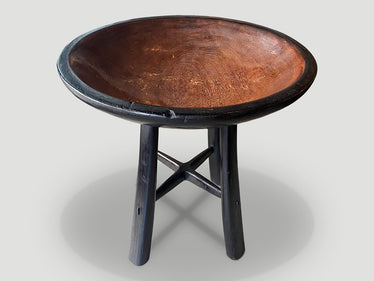 Mid Century Couture Two Tone Side Table