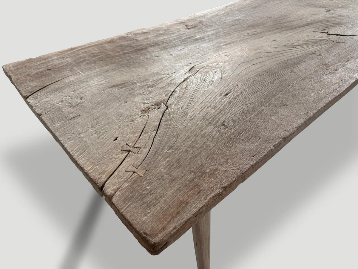 Impressive Single Slab Modern Organic Dining Table