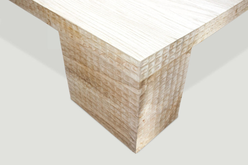 Hand Carved St. Barts Coffee Table