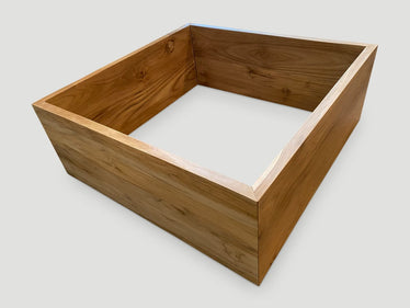 Impressive Square Natural Teak Coffee Table