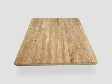 Impressive Square Natural Teak Coffee Table