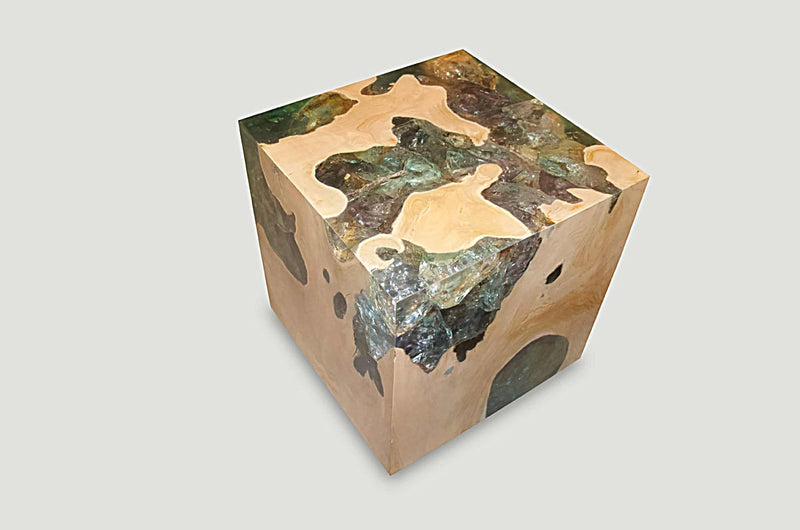 St. Barts Aqua Side Table