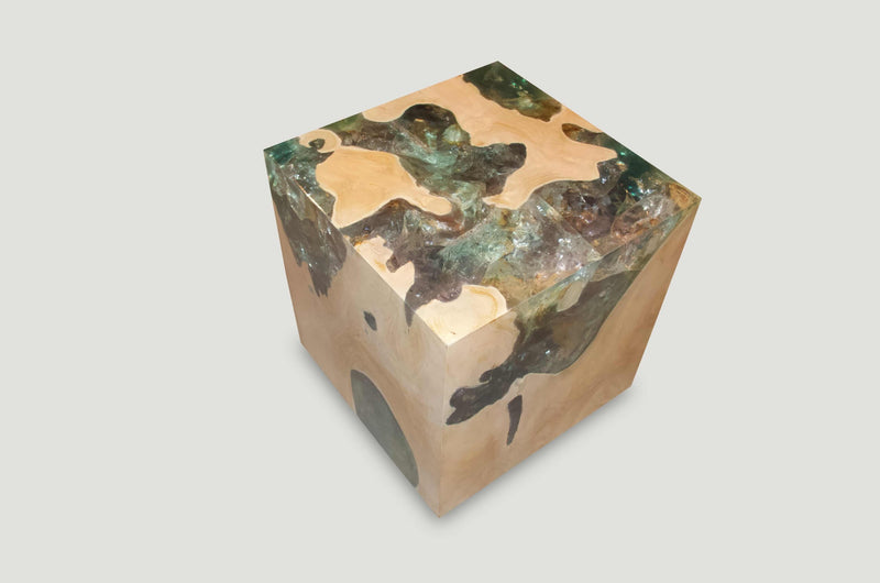 St. Barts Aqua Side Table