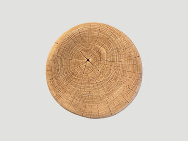 Bleached Teak Side Table or Stool