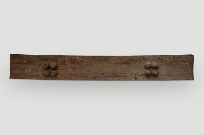 Ancient Hand Carved Batak Panel or Console Table