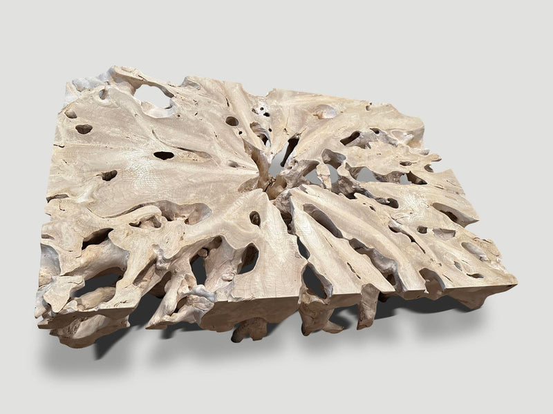 Bleached Teak Coffee Table, Console or Room Divider