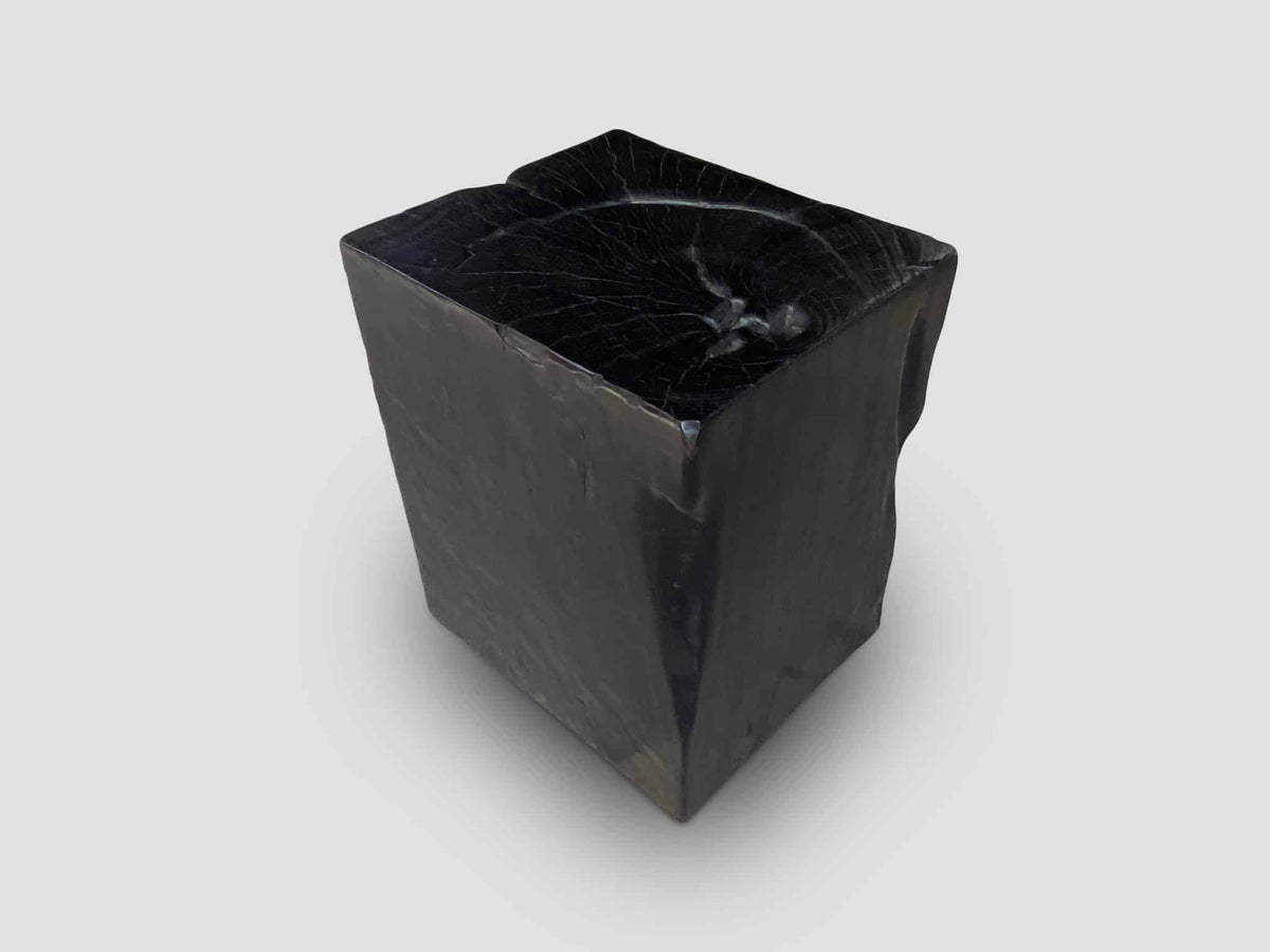 Charred Teak Side Table
