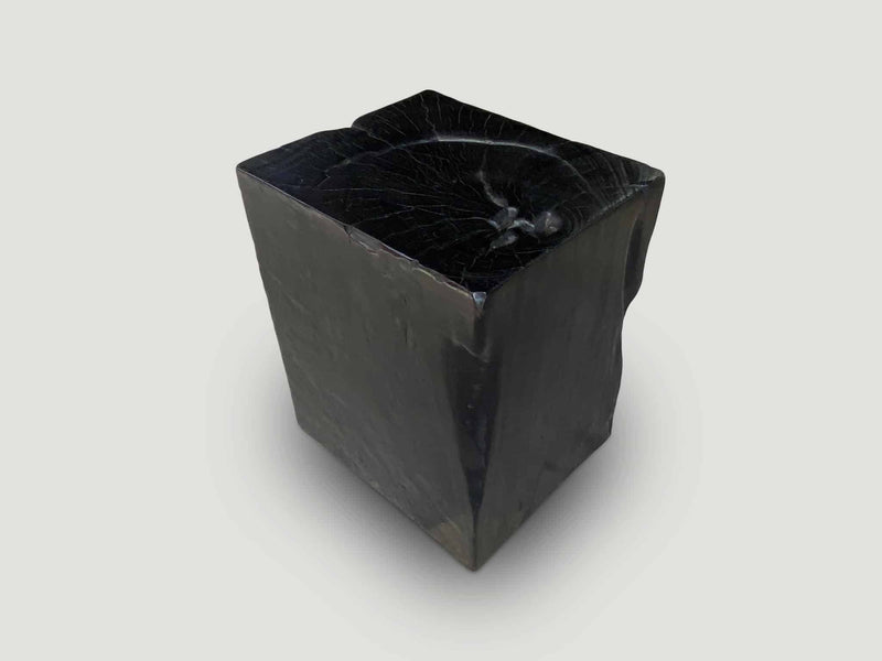 Charred Teak Side Table