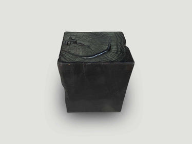Charred Teak Side Table