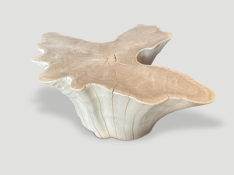 Amorphous Bleached Teak Coffee Table