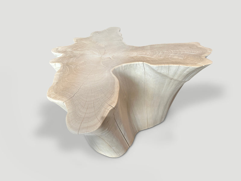 Amorphous Bleached Teak Coffee Table