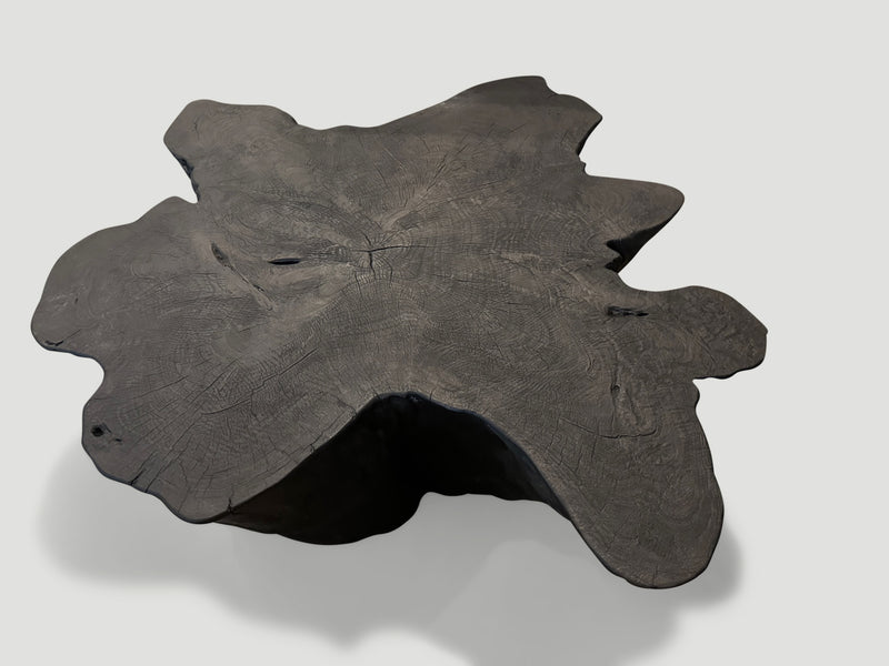 Sculptural Charred Coffee Table