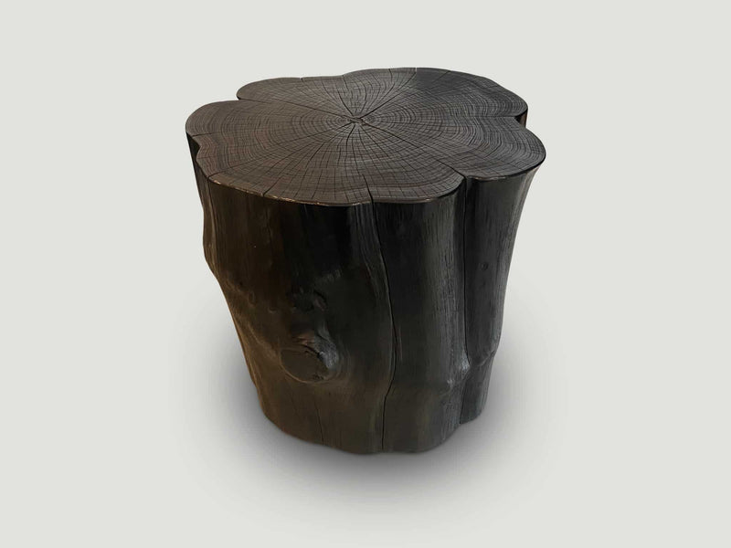 Impressive Charred Side Table