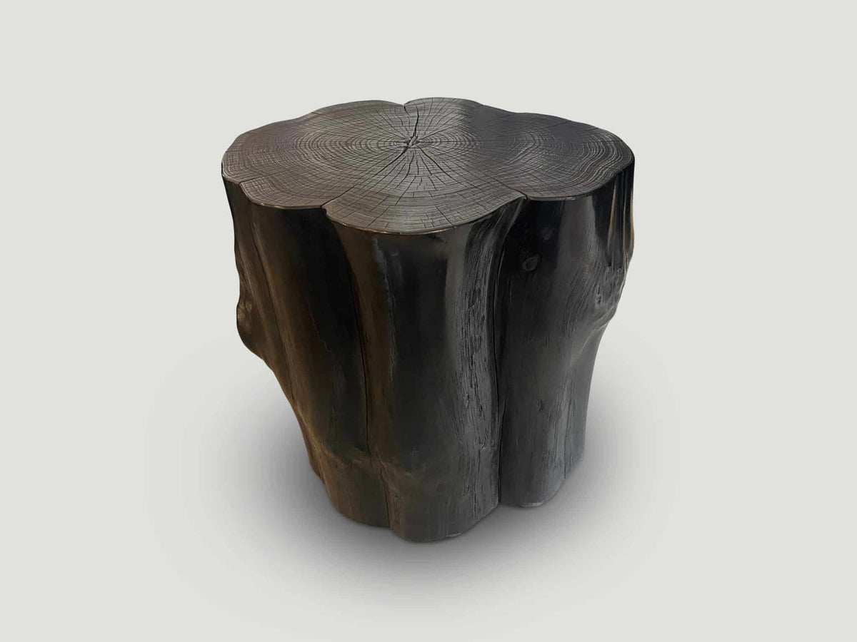 Impressive Charred Side Table