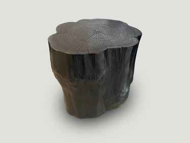 Impressive Charred Side Table