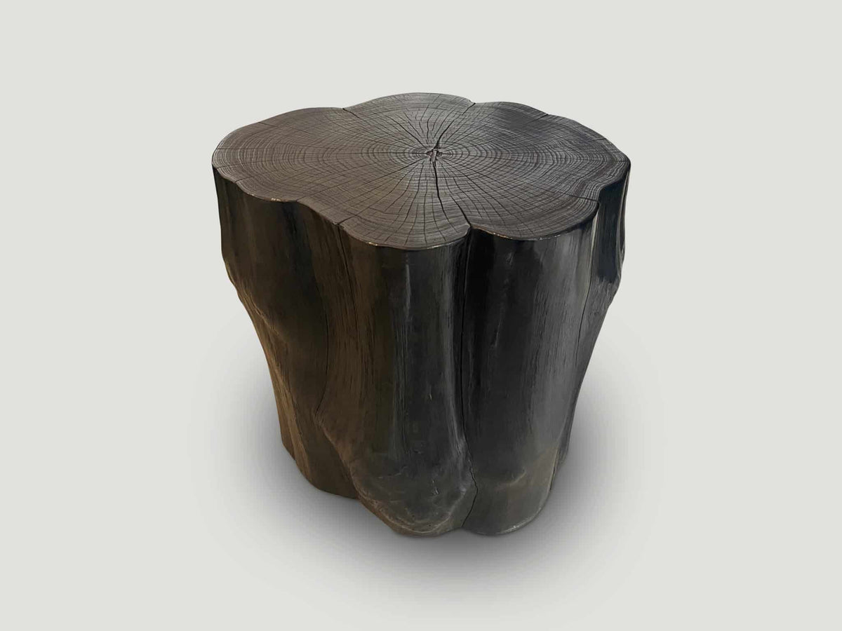 Impressive Charred Side Table