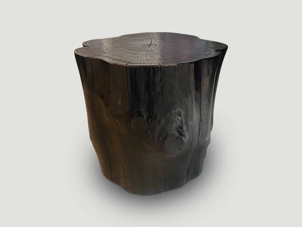 Impressive Charred Side Table
