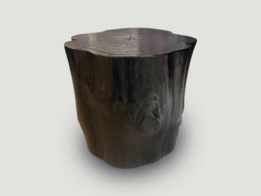 Impressive Charred Side Table