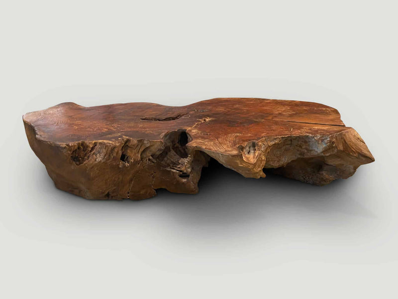 Sculptural Teak Coffee Table