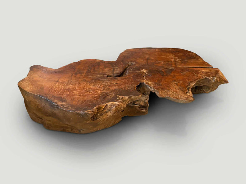 Sculptural Teak Coffee Table