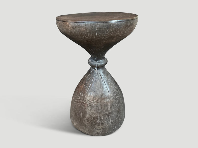 Antique Side Table or Tall Sculptural Vessel