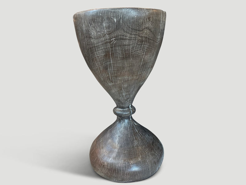 Antique Side Table or Tall Sculptural Vessel