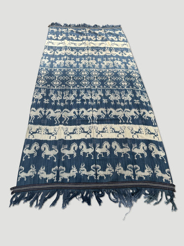 Rare Bold Indigo Sumba Textile
