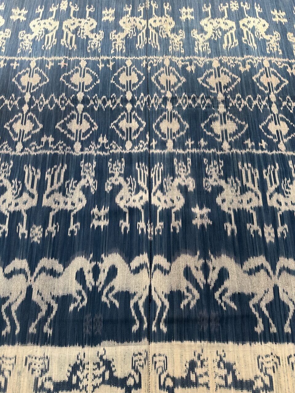 Rare Bold Indigo Sumba Textile
