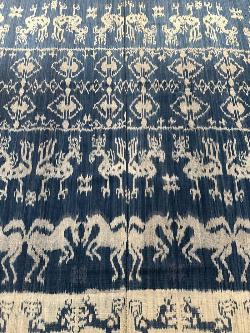 Rare Bold Indigo Sumba Textile