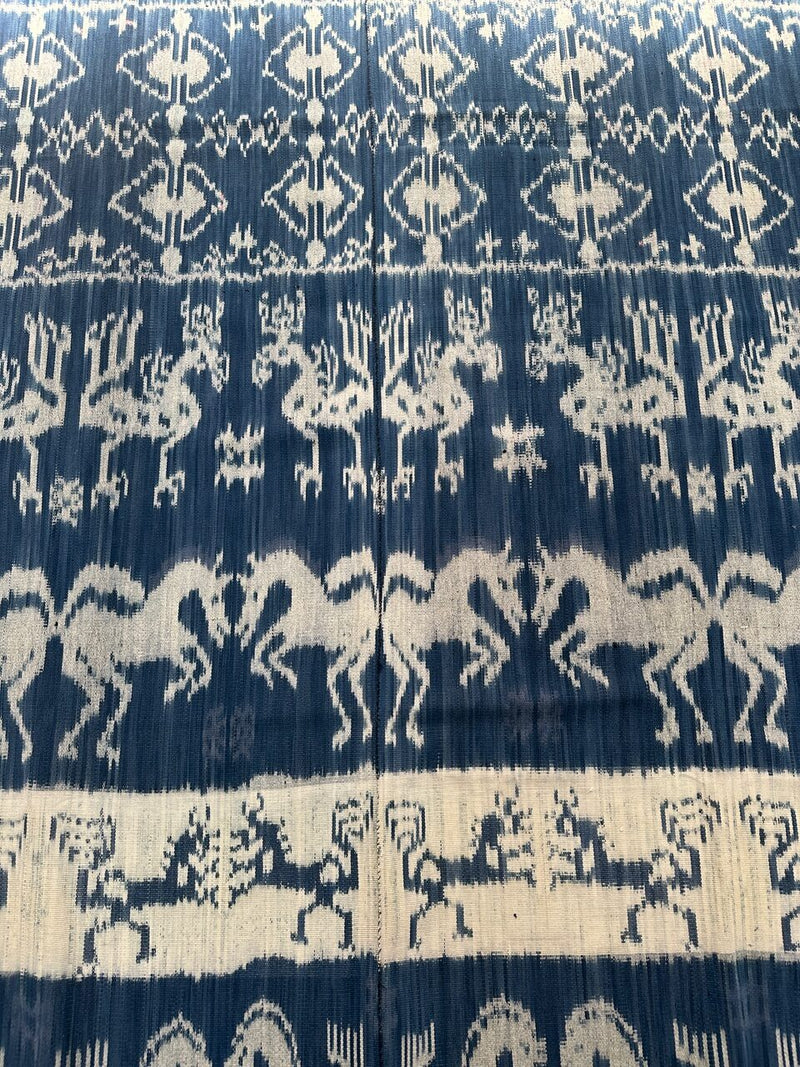 Rare Bold Indigo Sumba Textile