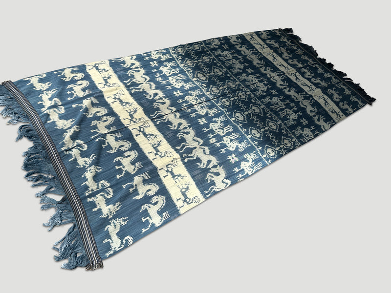 Rare Bold Indigo Sumba Textile