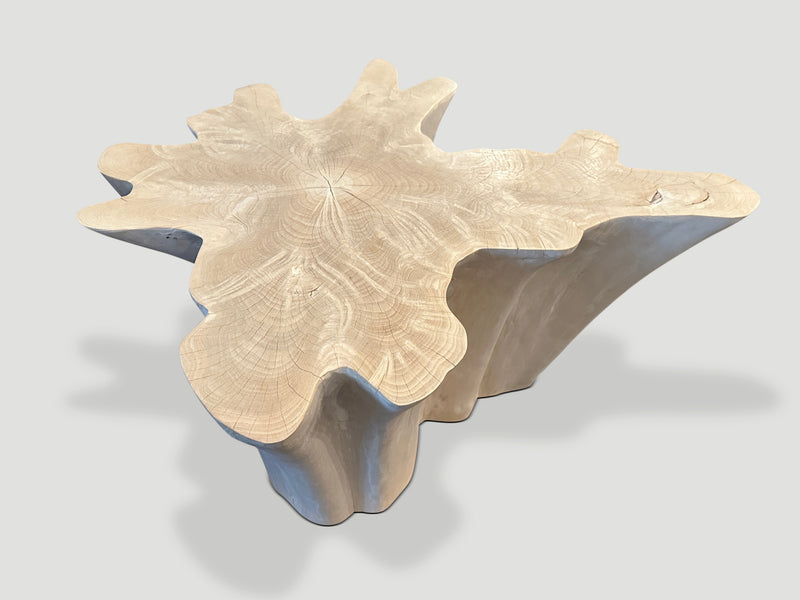 Amorphous Bleached Teak Coffee Table