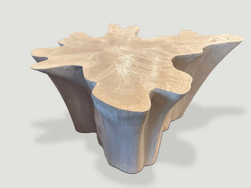 Amorphous Bleached Teak Coffee Table